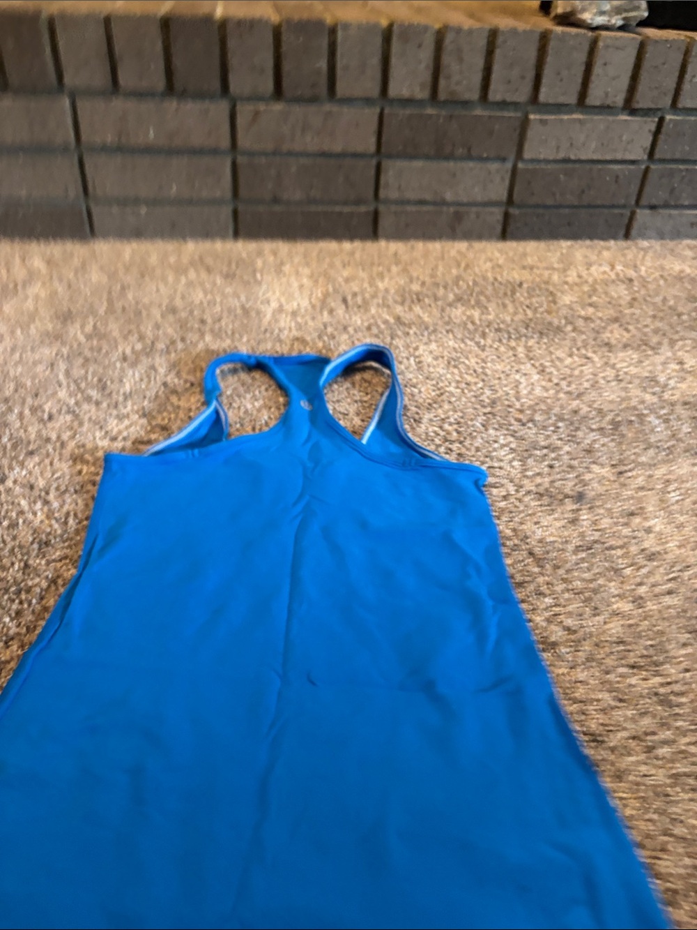 lululemon athletica Blue Racerback Tank Top